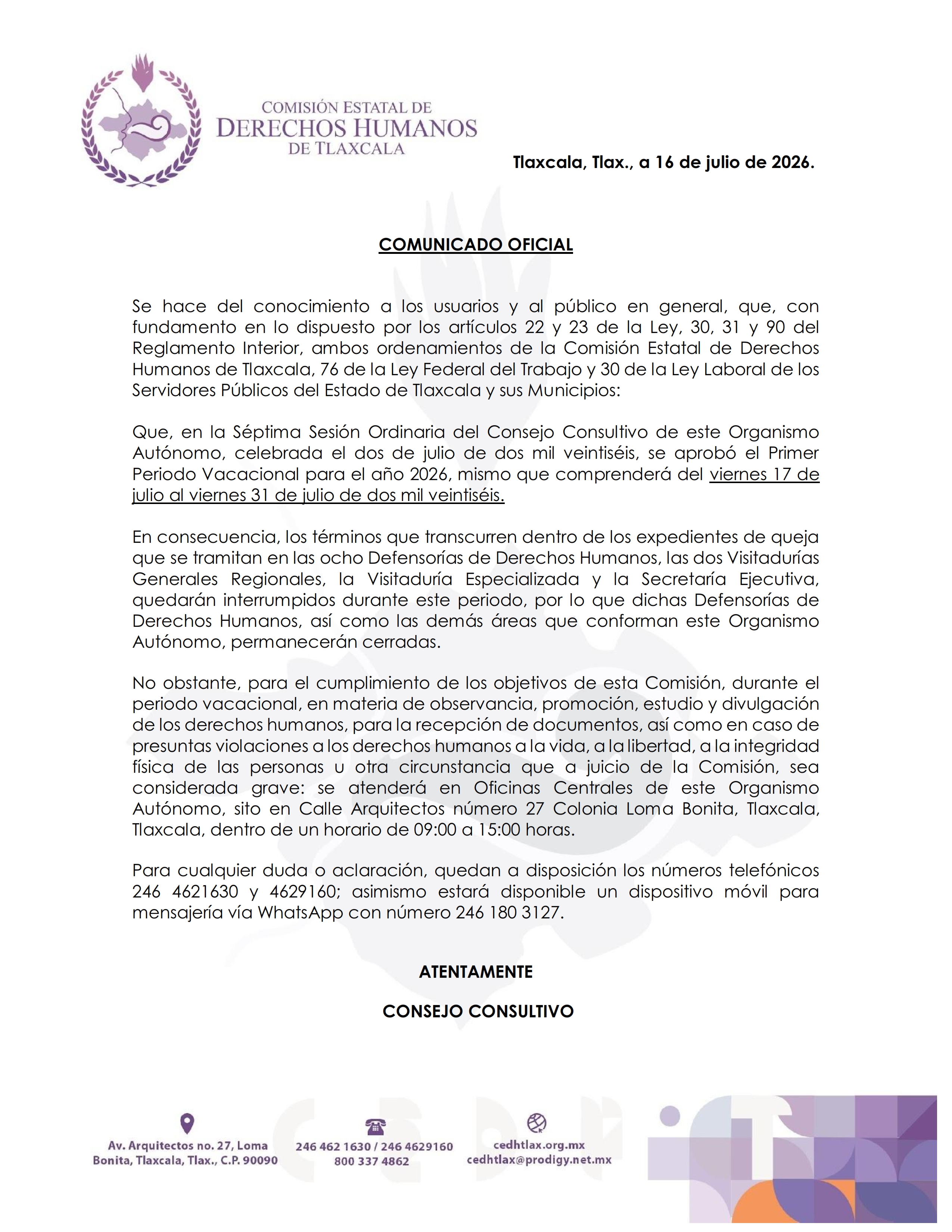 Anuncio Importante