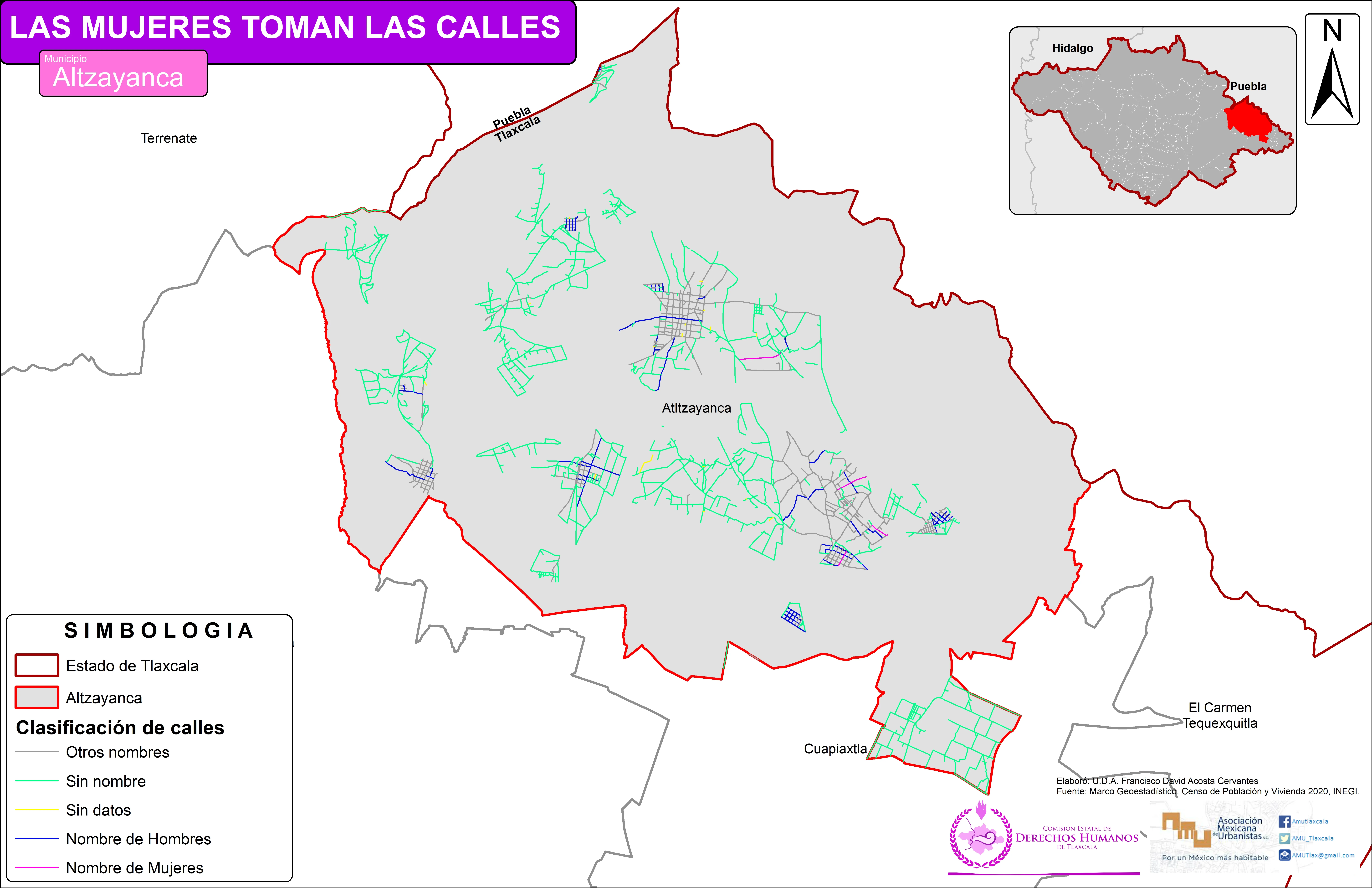 Mapa de Altzayanca