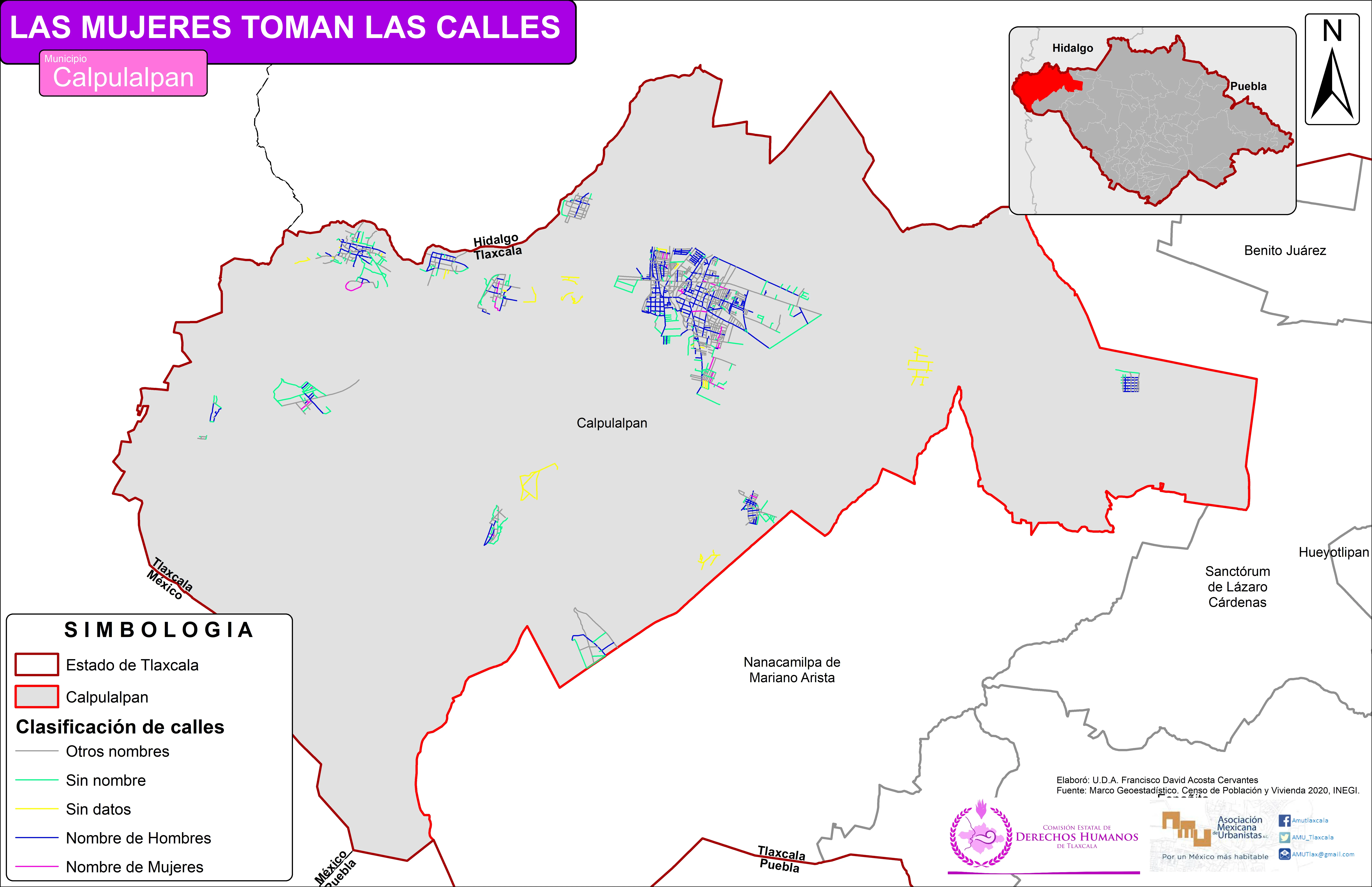 Mapa de Calpulalpan
