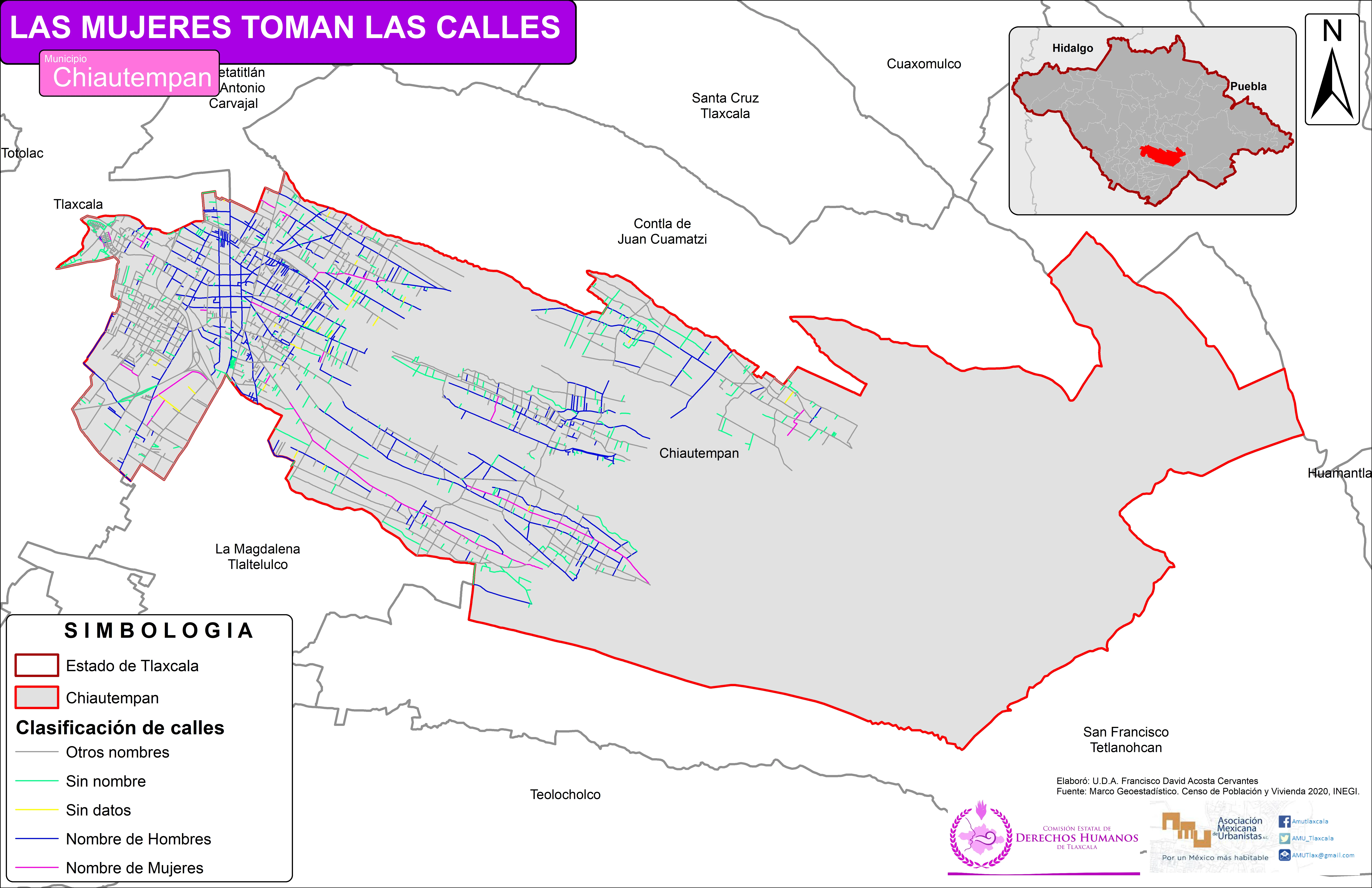 Mapa de Chiautempan