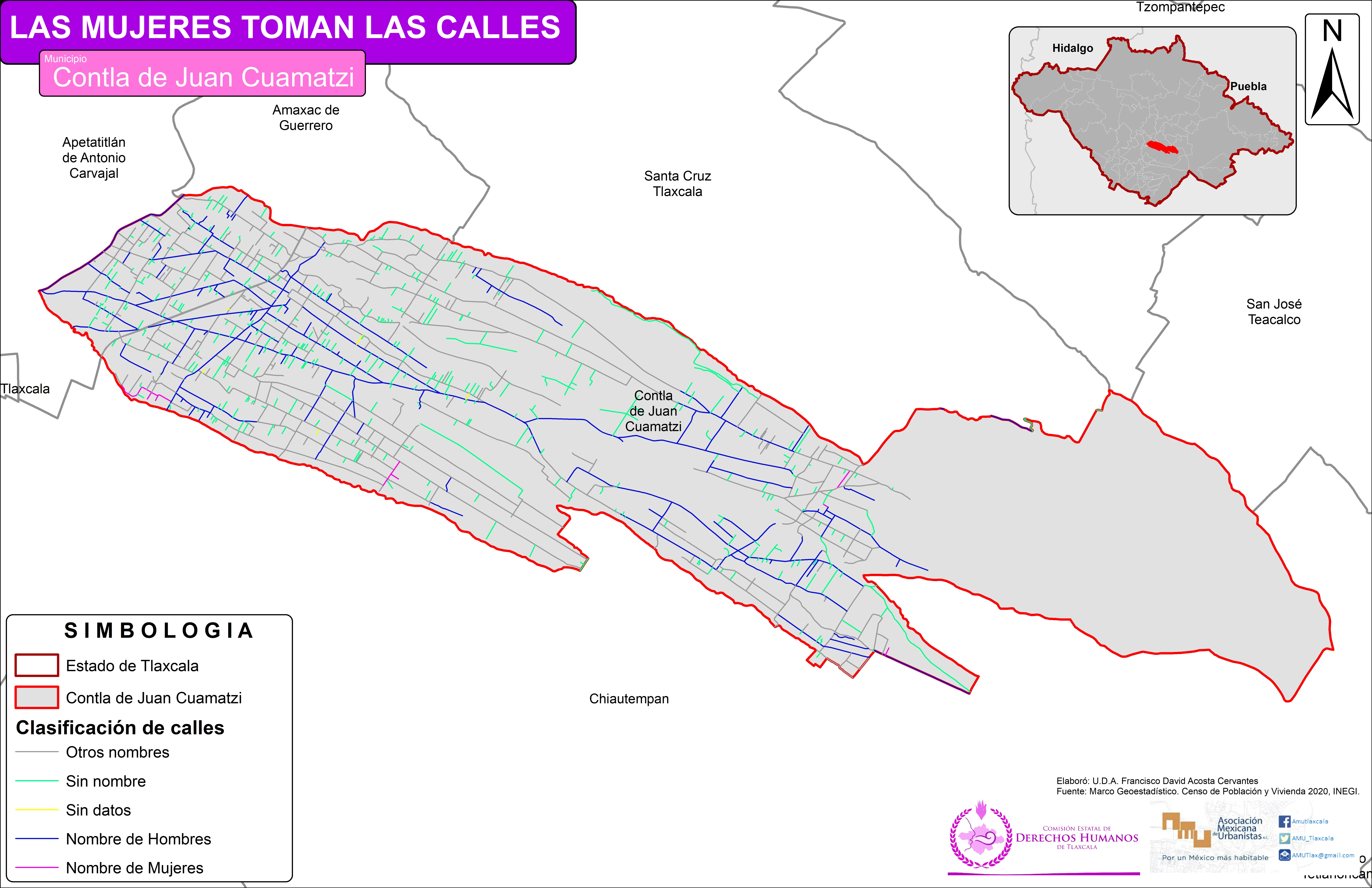 Mapa de Contla de Juan Cuamatzi