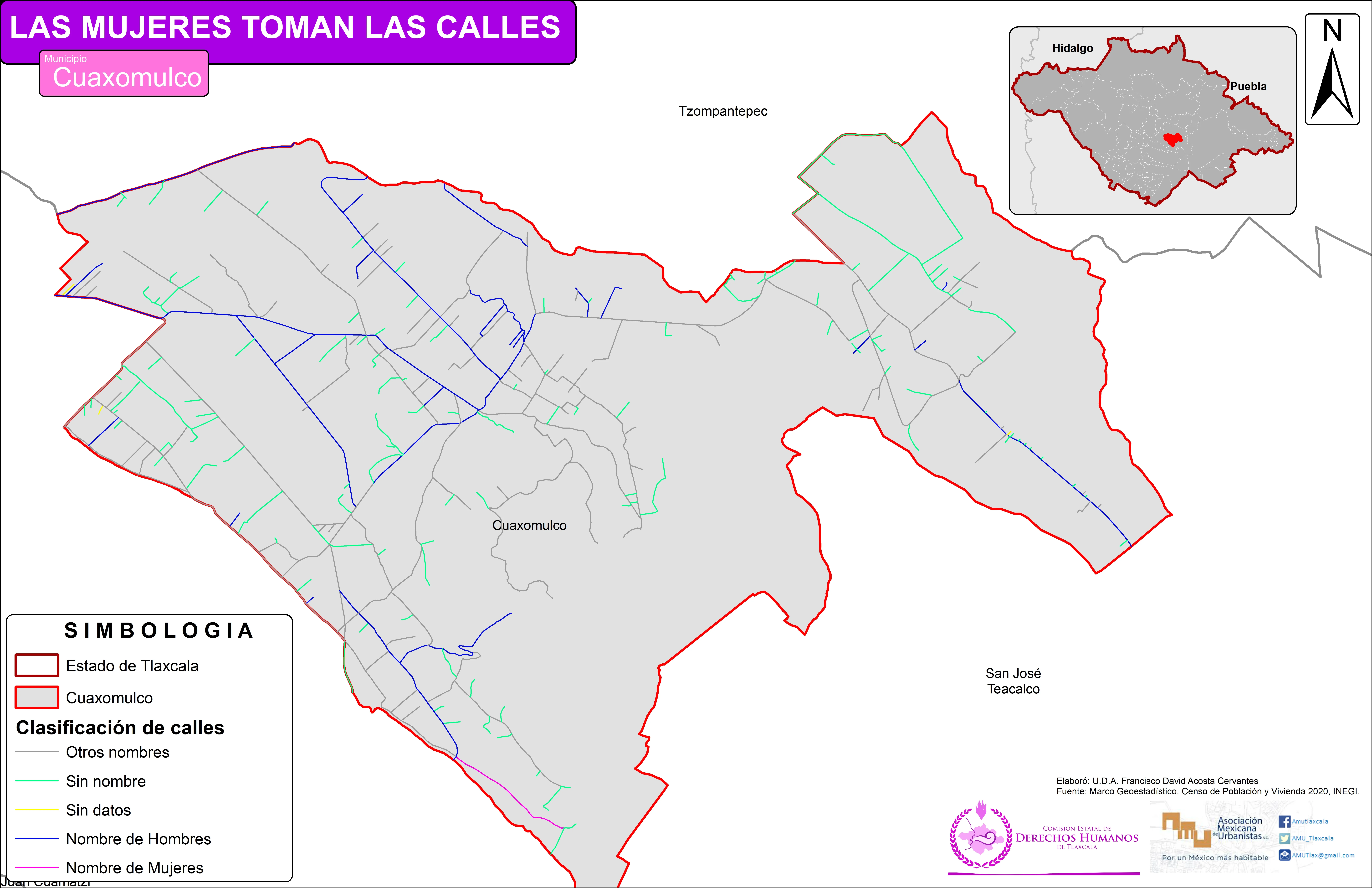 Mapa de Cuaxomulco