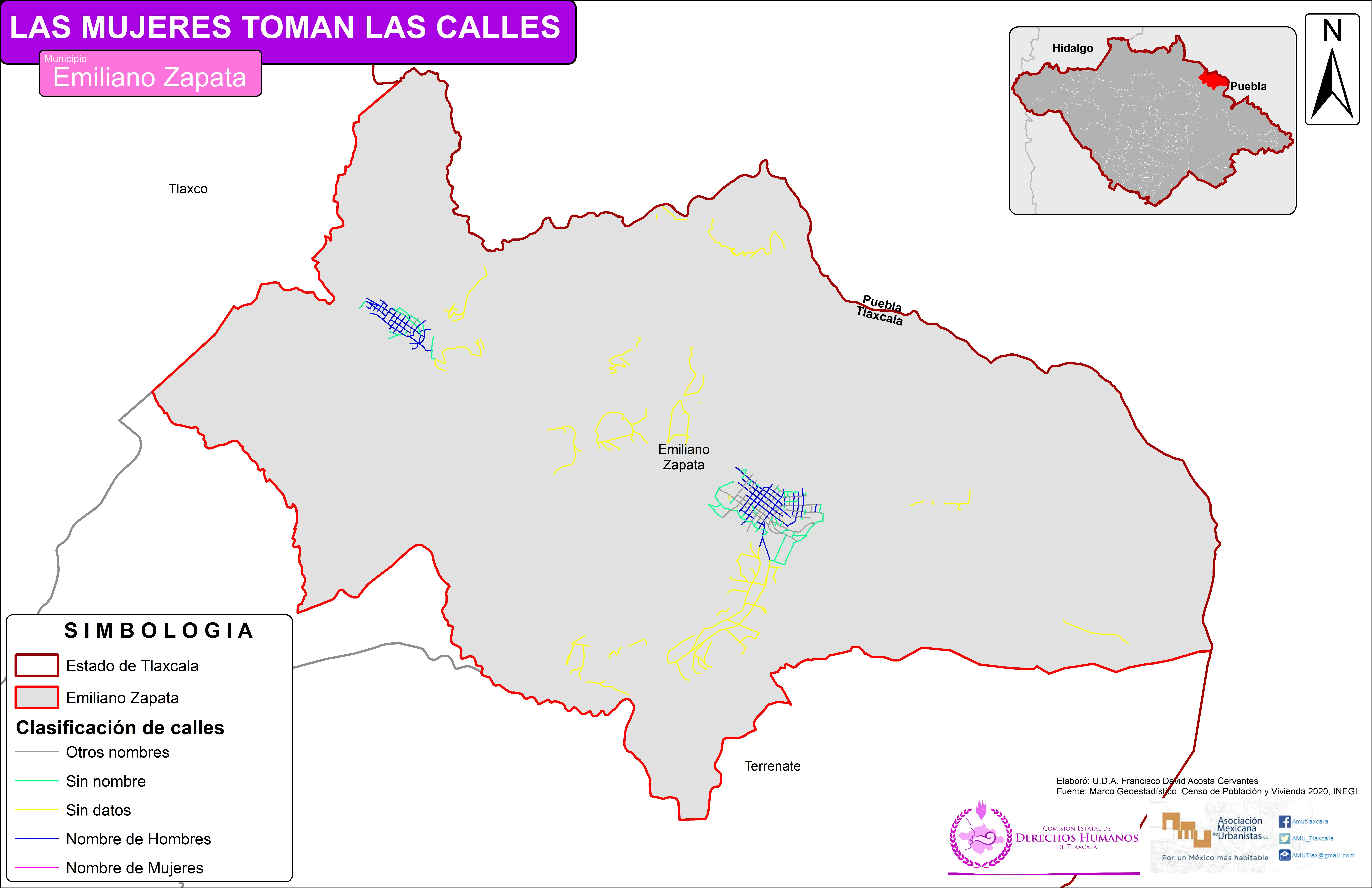 Mapa de Emiliano Zapata