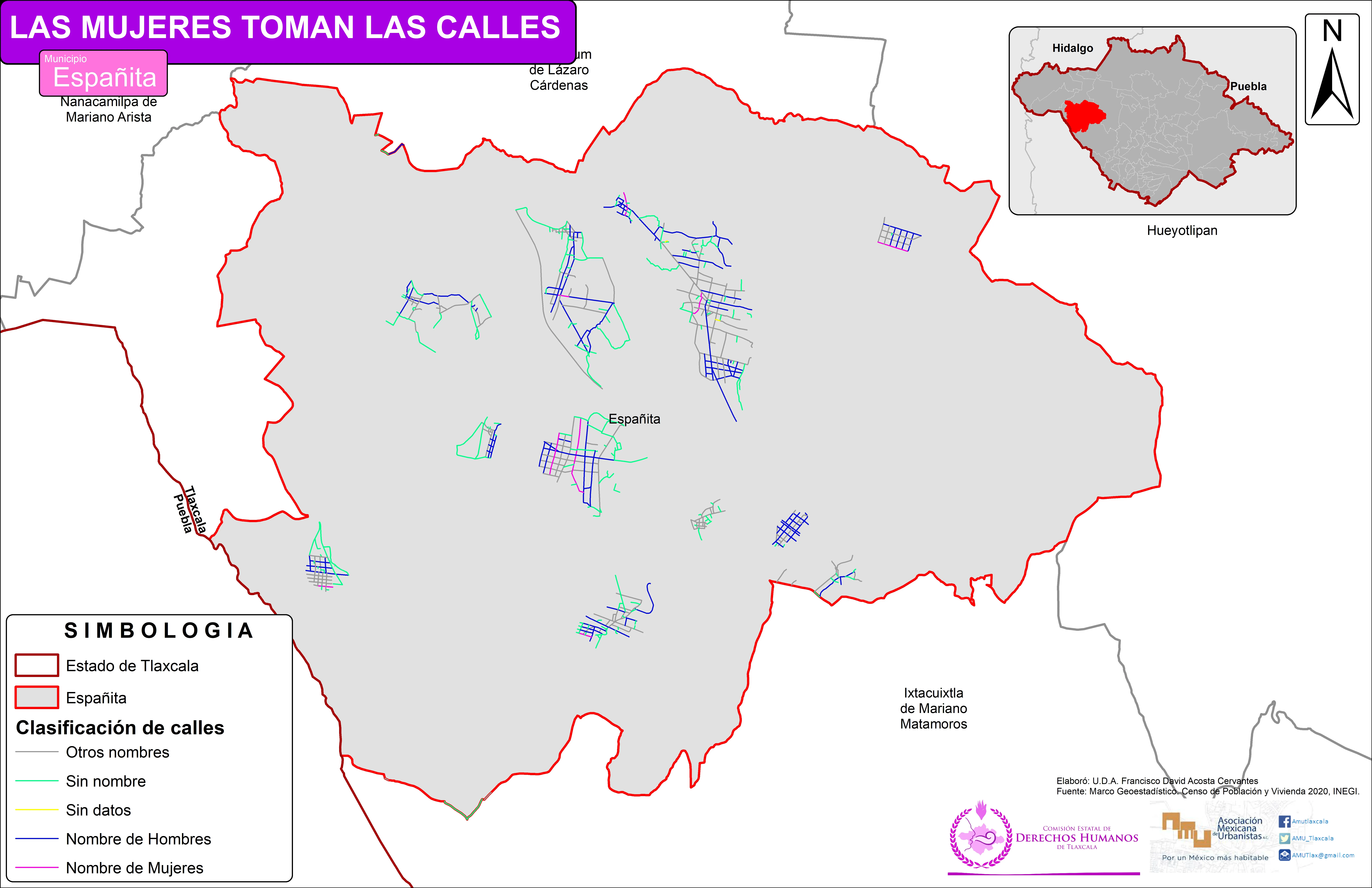 Mapa de Españita