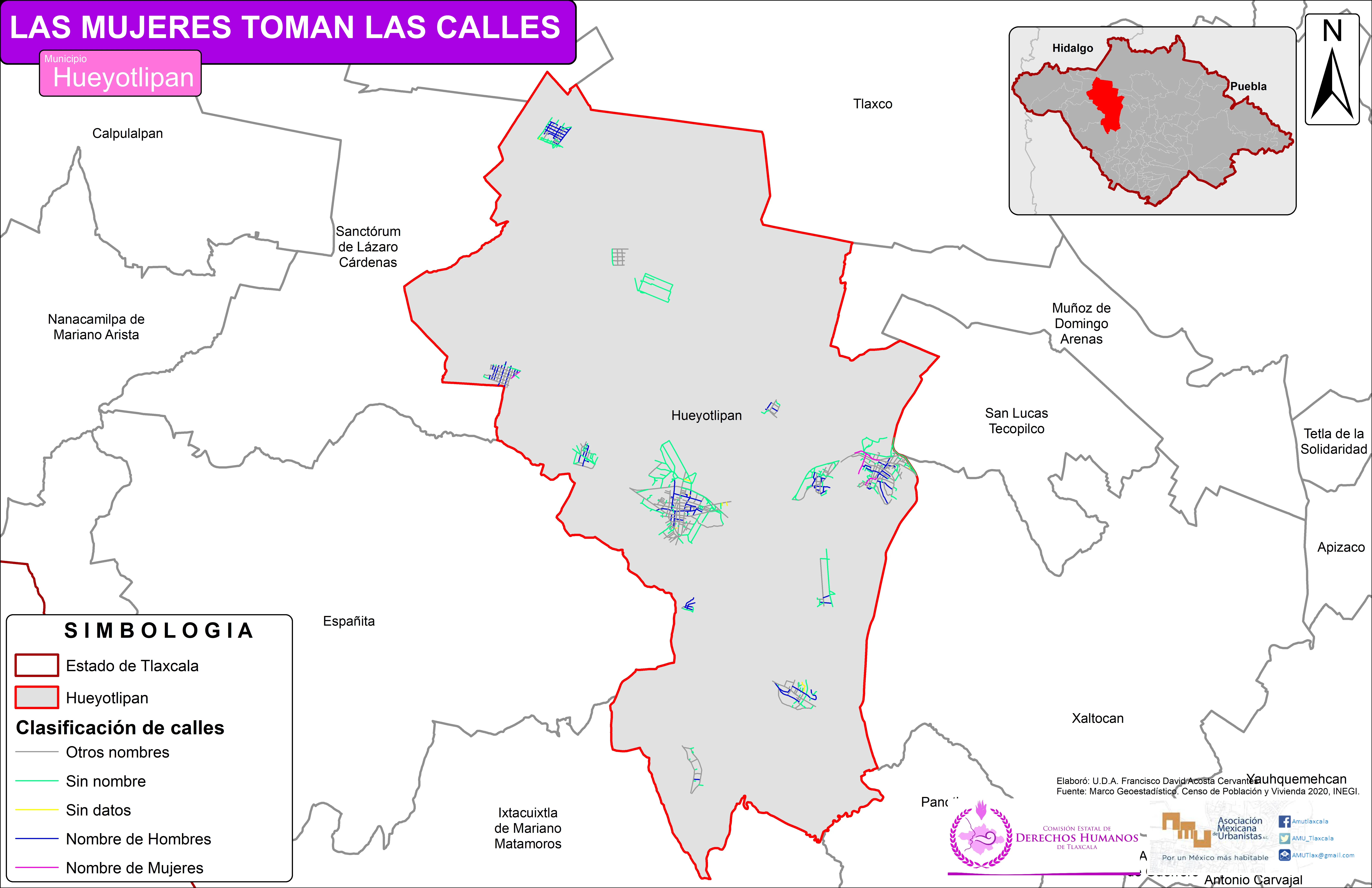 Mapa de Hueyotlipan