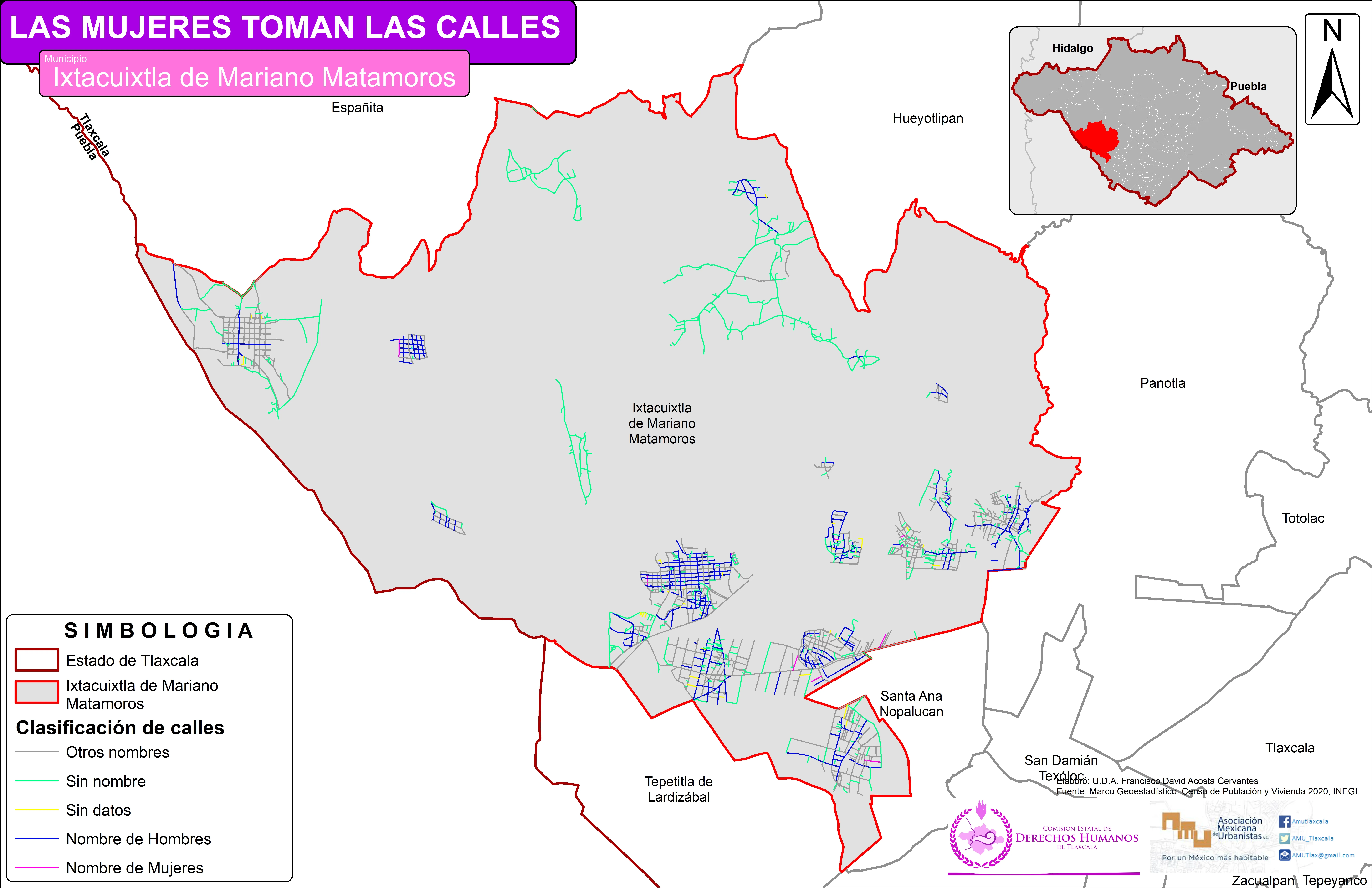Mapa de Ixtacuixtla de Mariano Matamoros