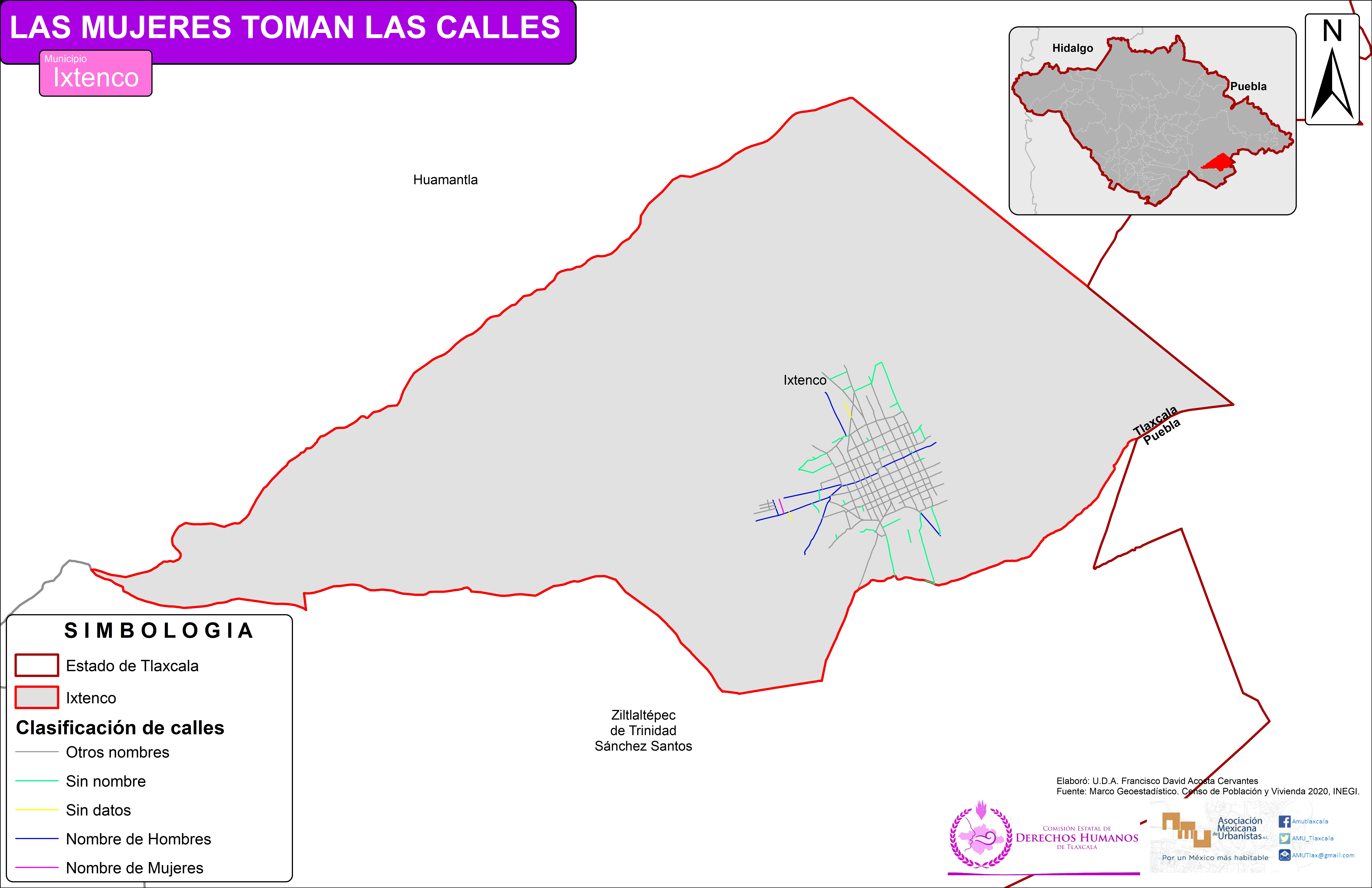 Mapa de Ixtenco