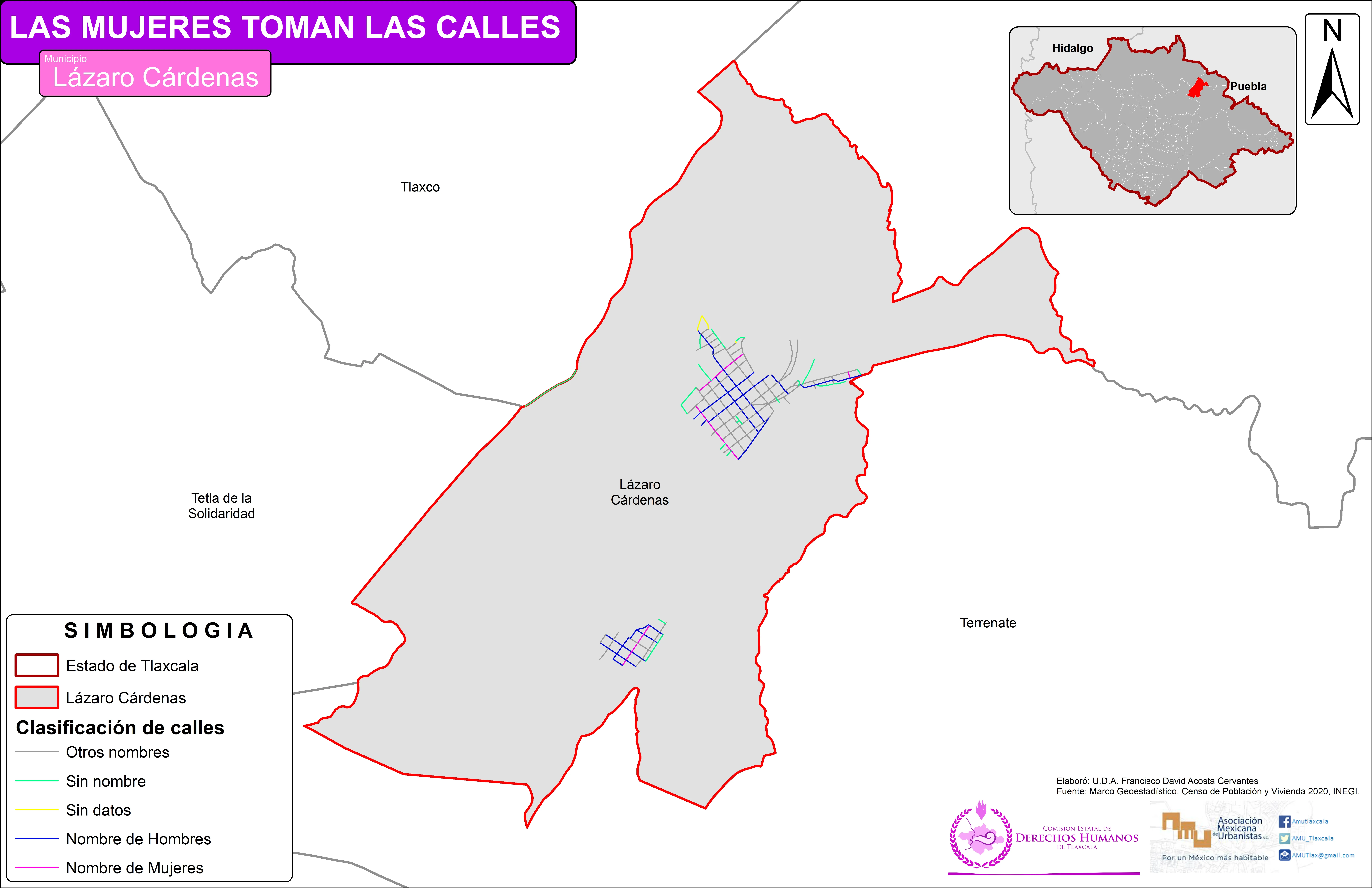 Mapa de Lázaro Cárdenas
