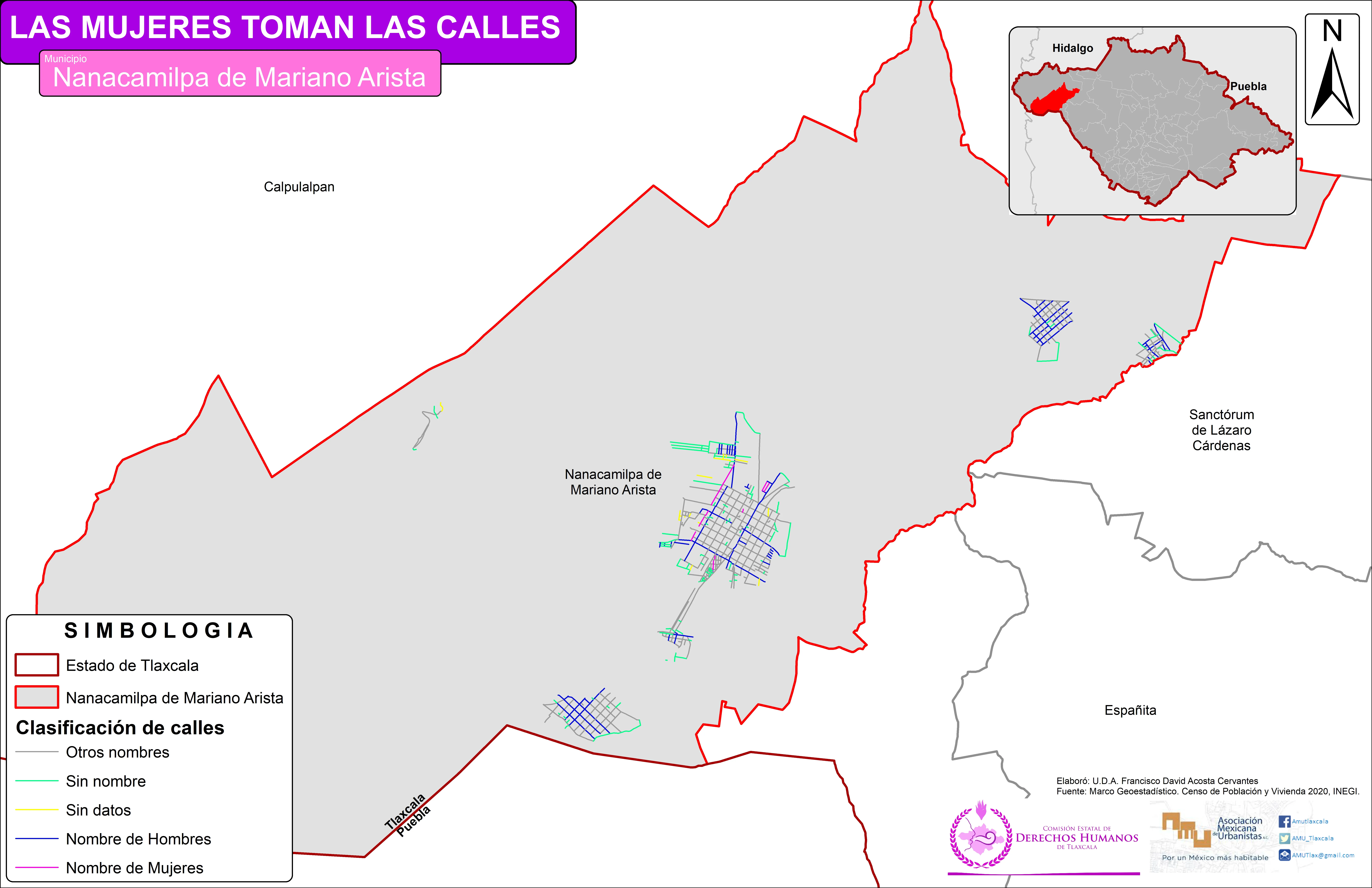 Mapa de Nanacamilpa de Mariano Arista
