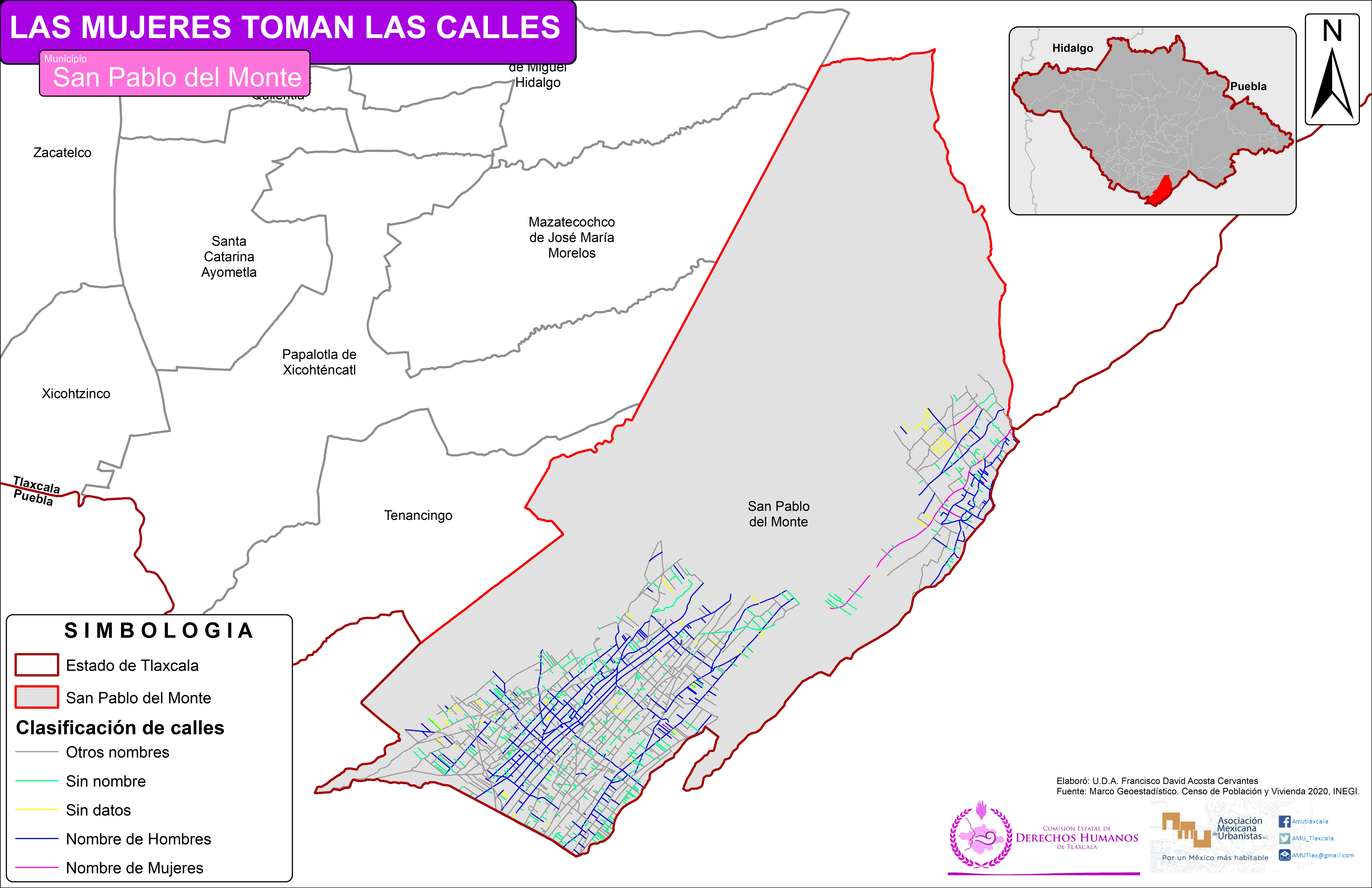 Mapa de San Pablo del Monte