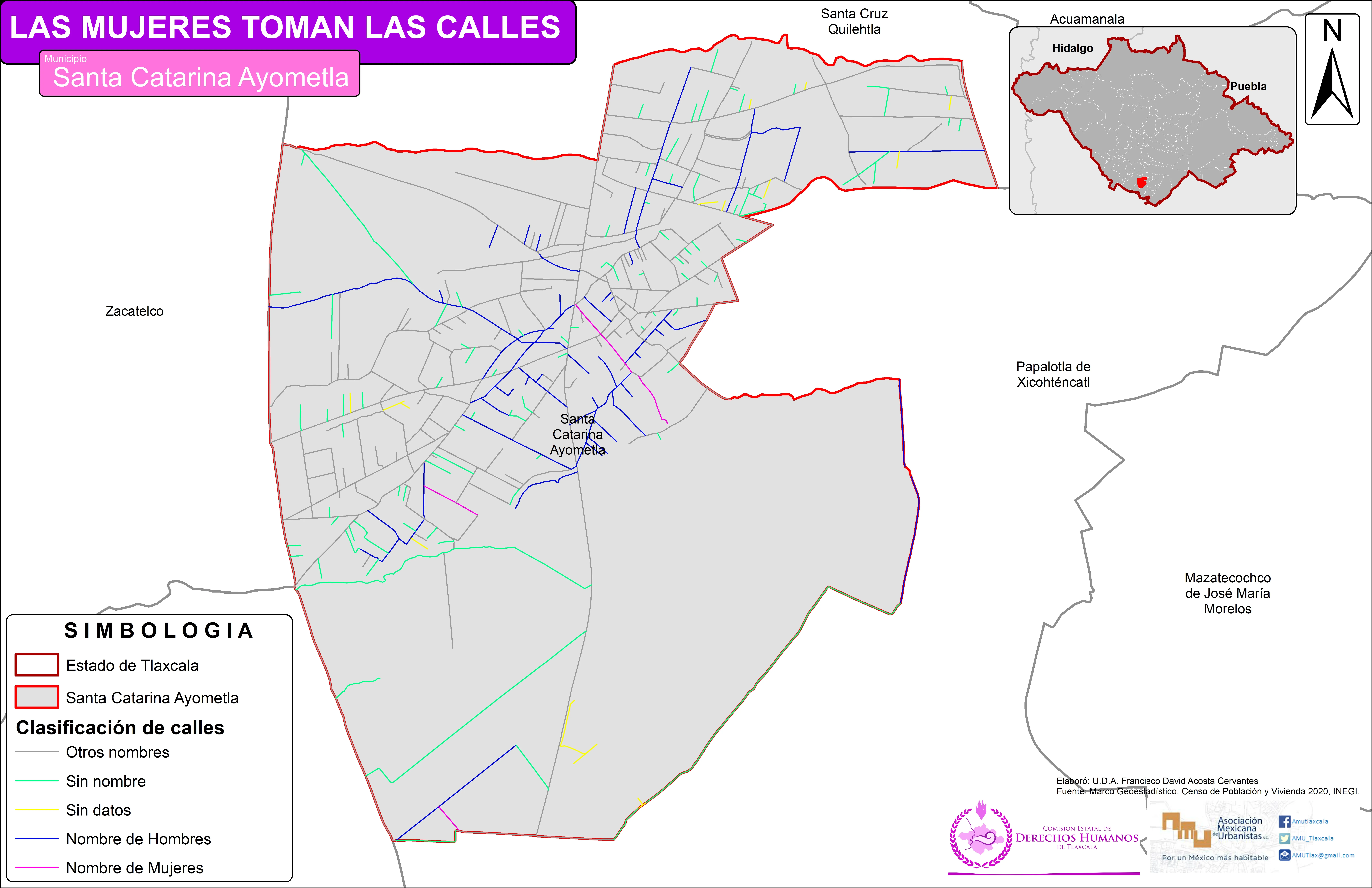 Mapa de Santa Catarina Ayometla