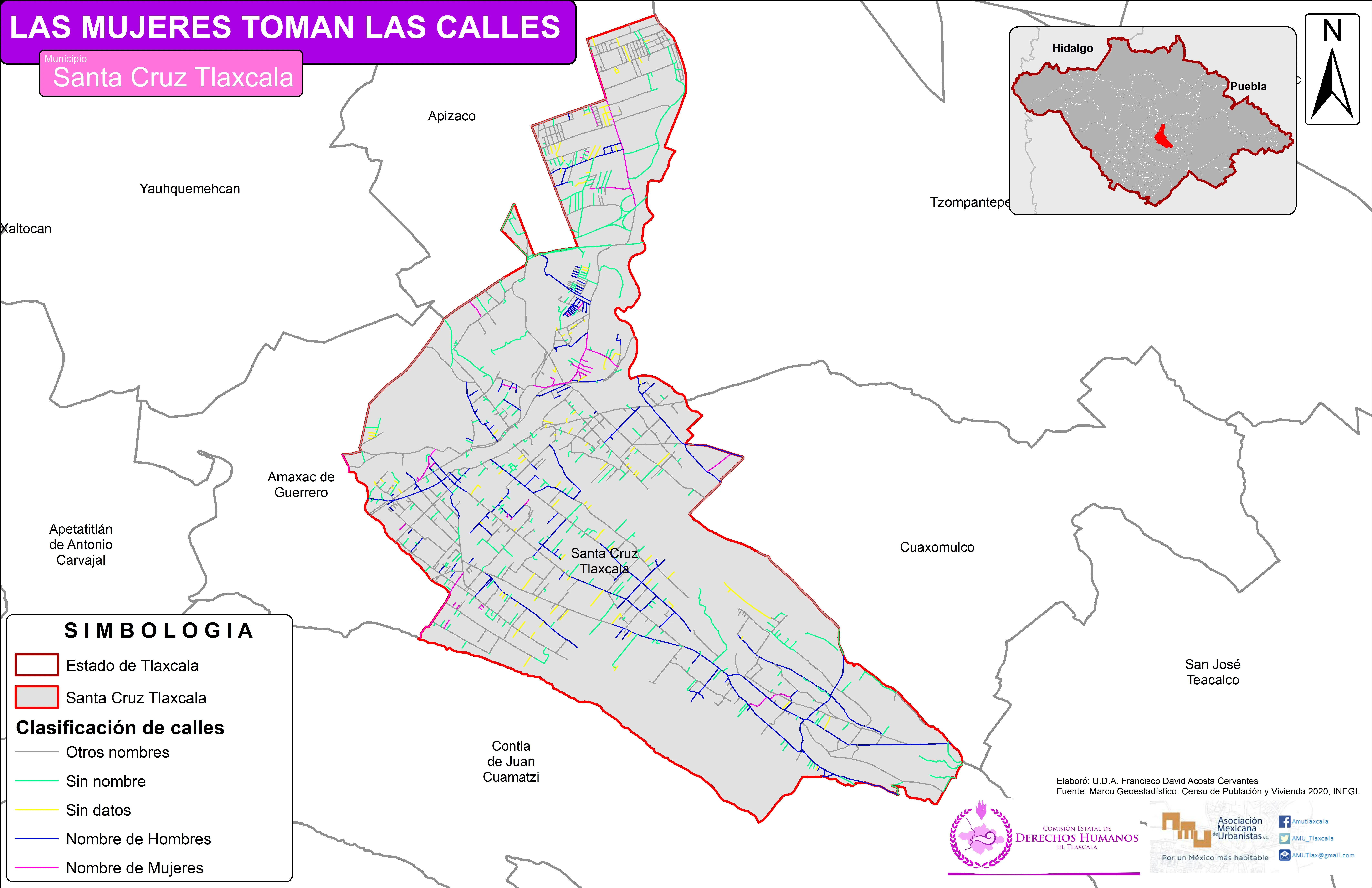 Mapa de Santa Cruz Tlaxcala