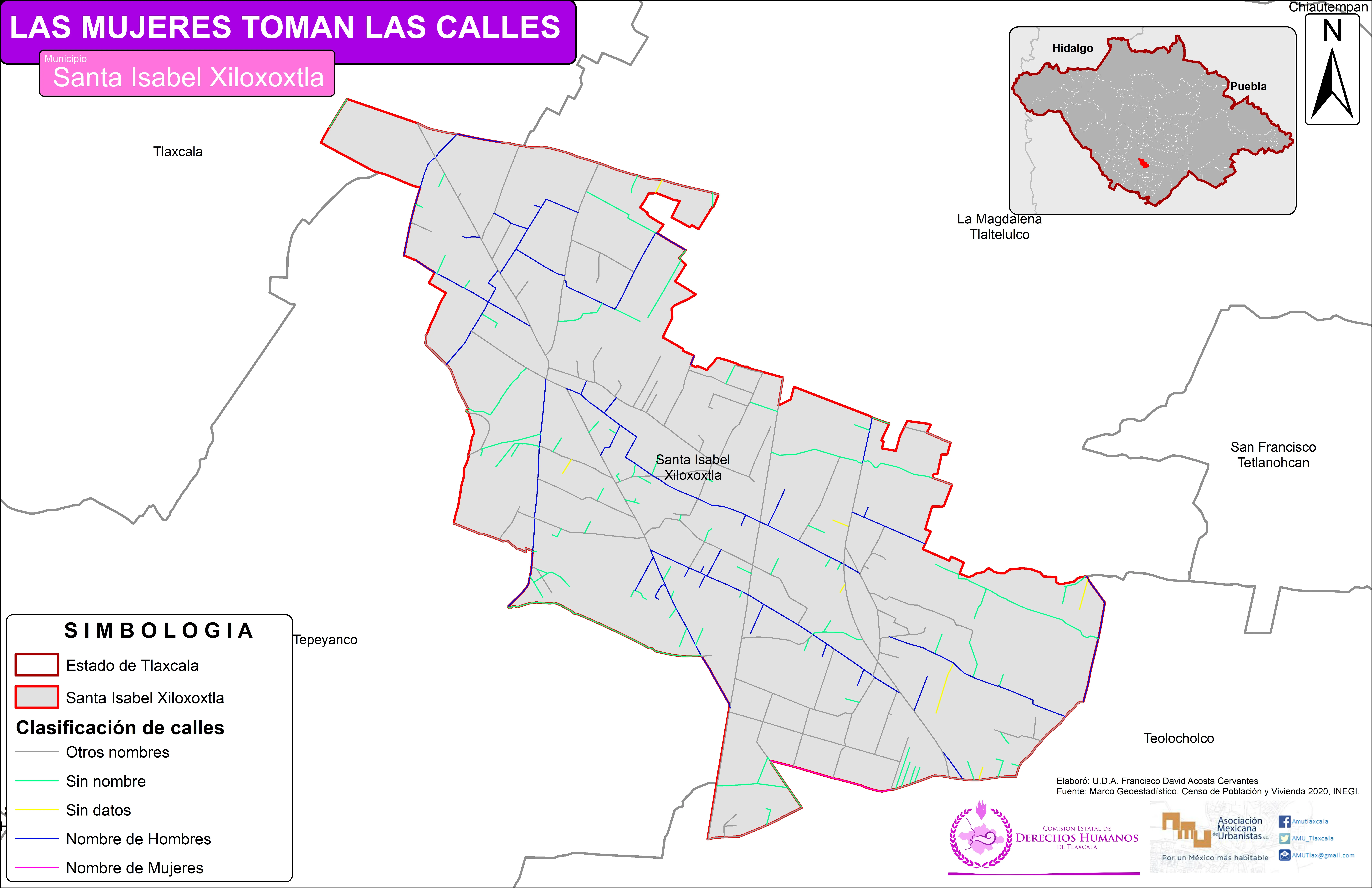 Mapa de Santa Isabel Xiloxoxtla