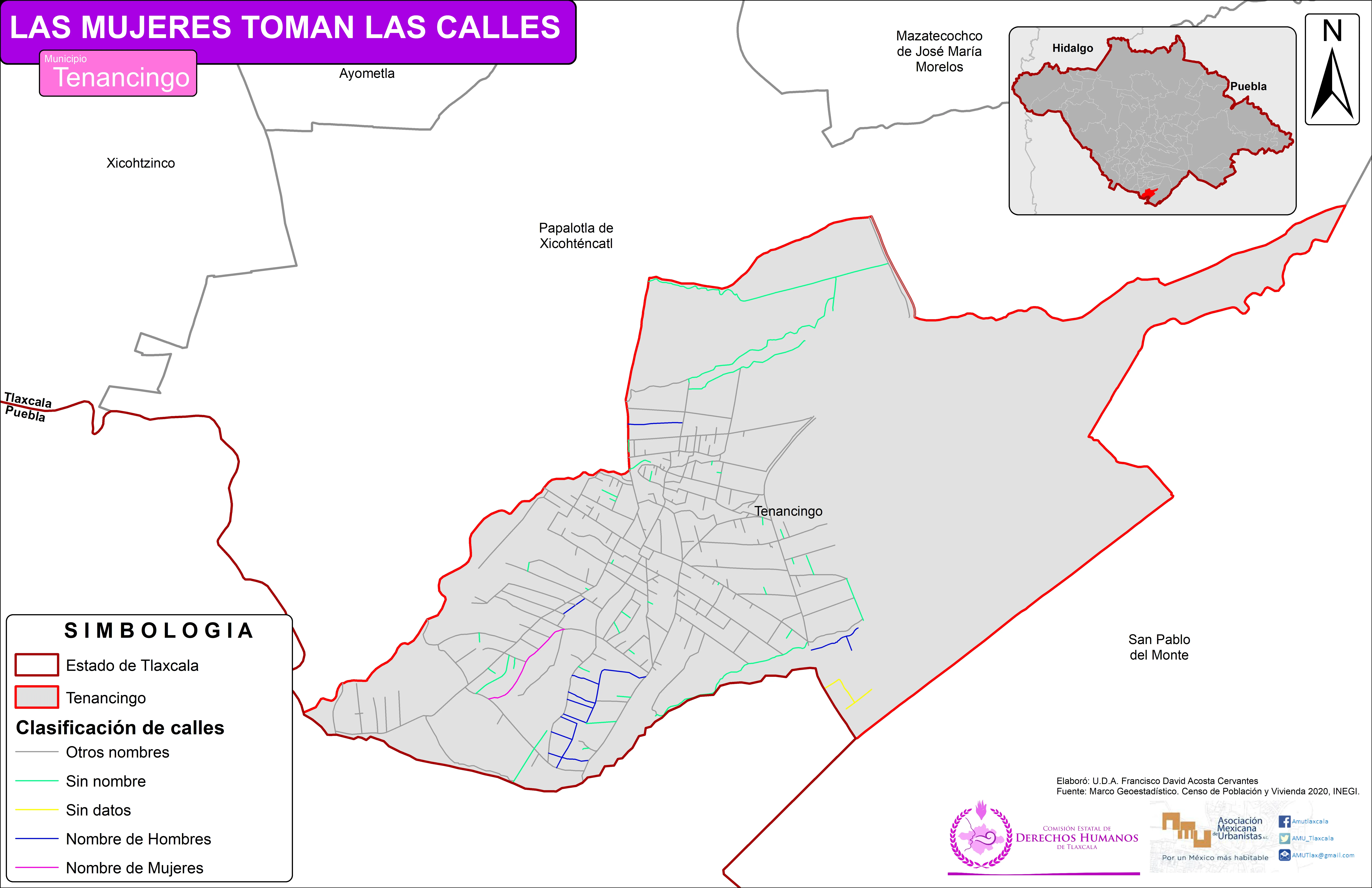 Mapa de Tenancingo