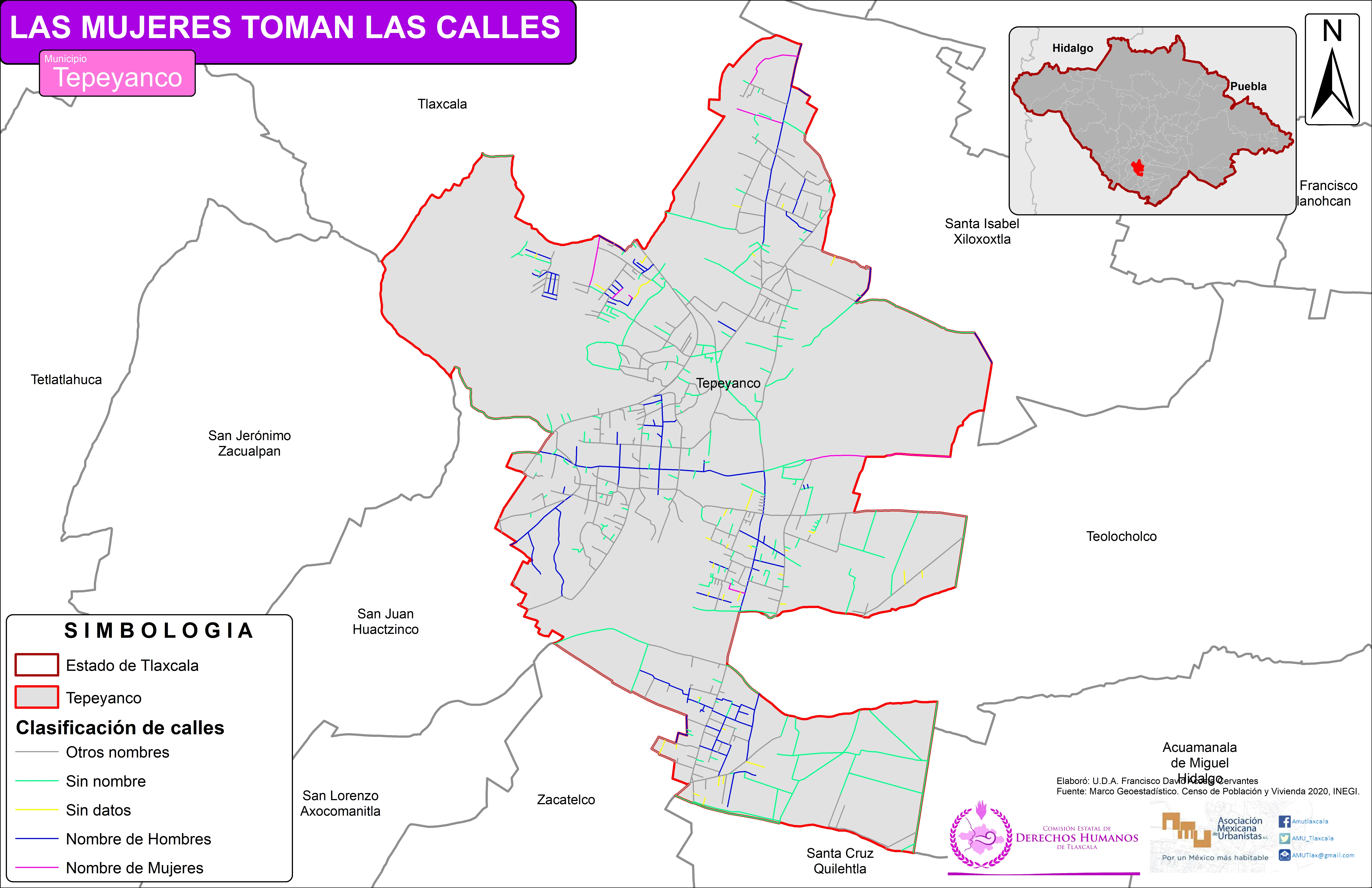 Mapa de Tepeyanco