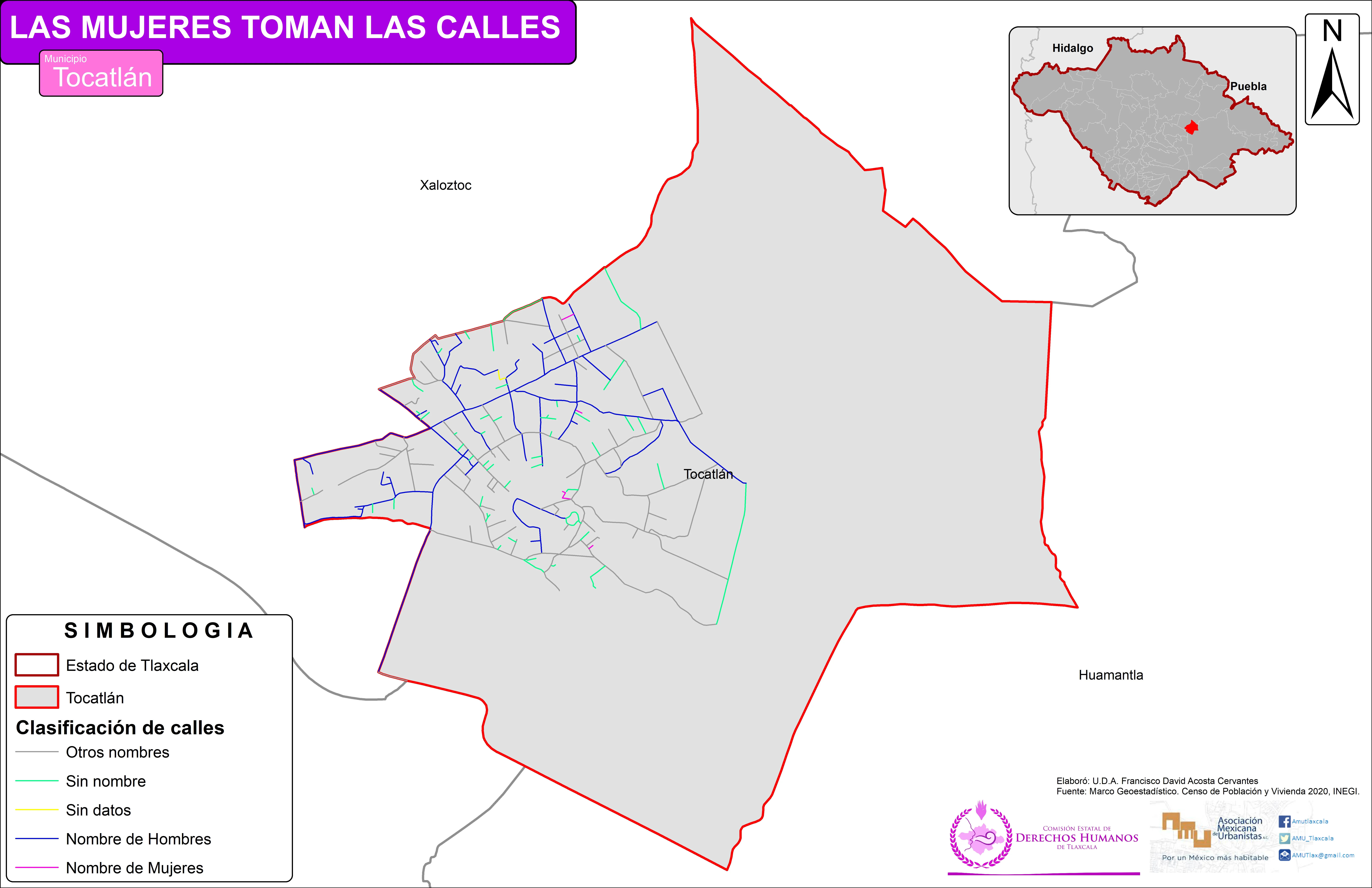 Mapa de Tocatlán