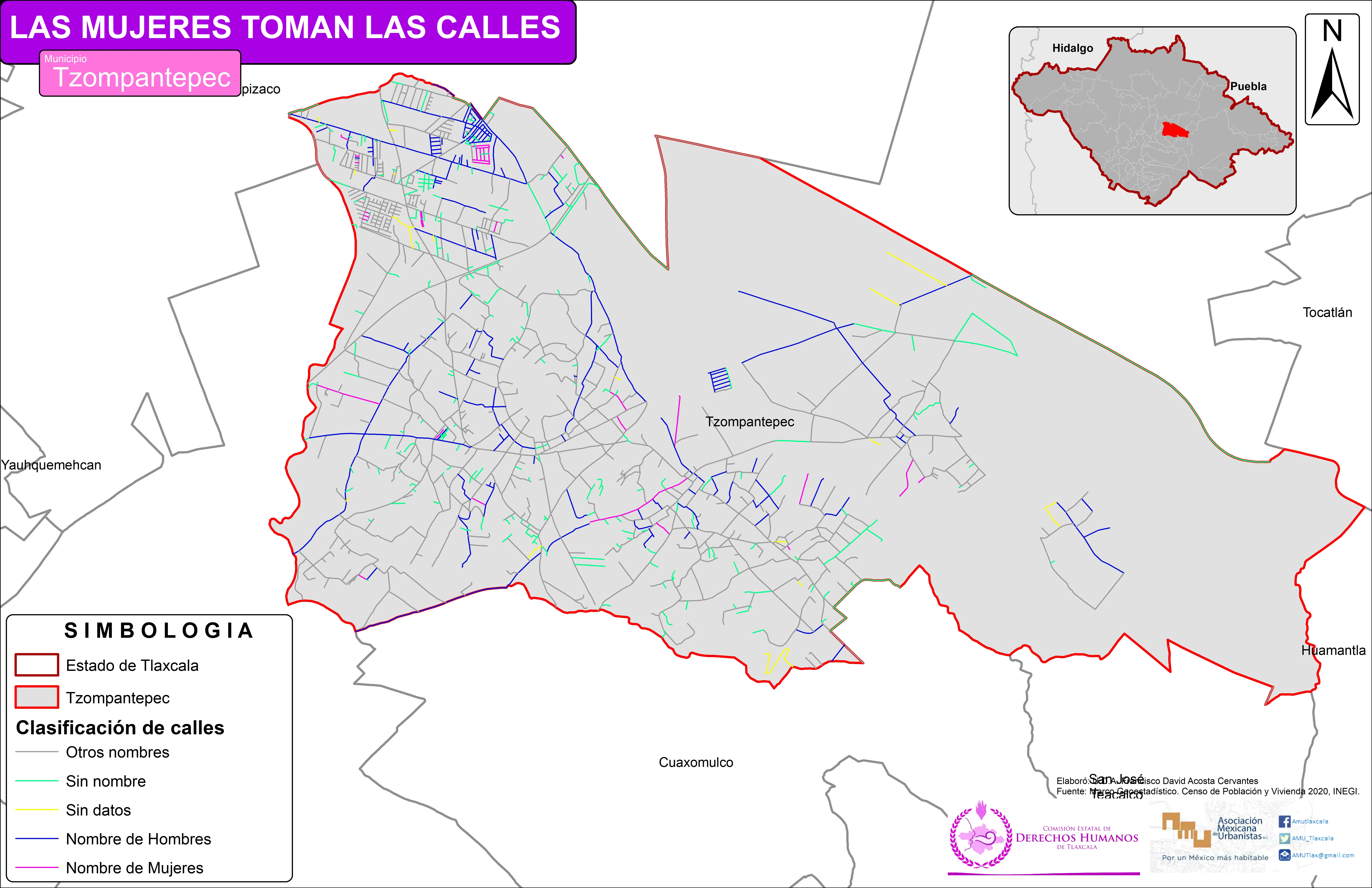 Mapa de Tzompantepec
