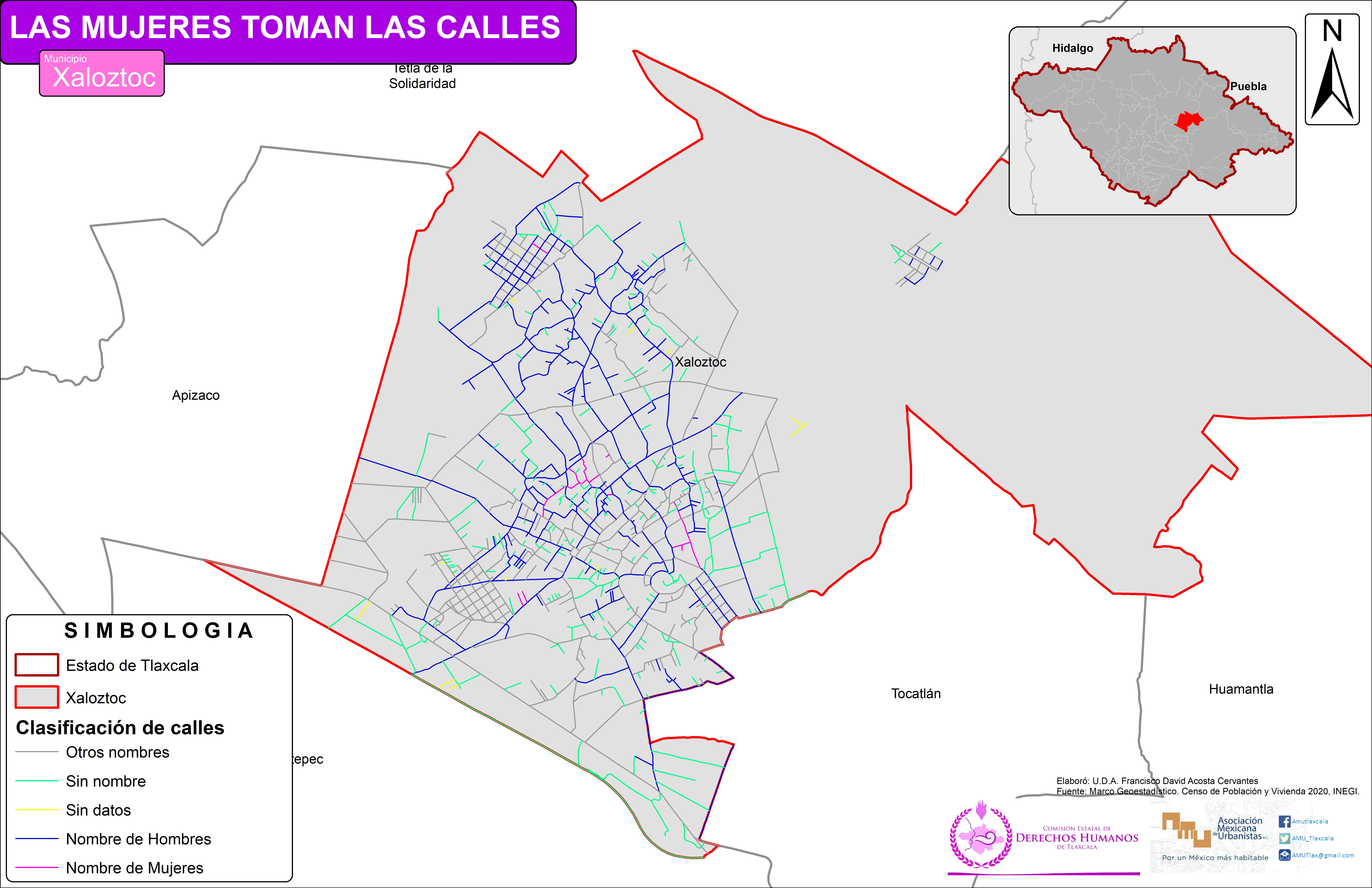 Mapa de Xaloztoc