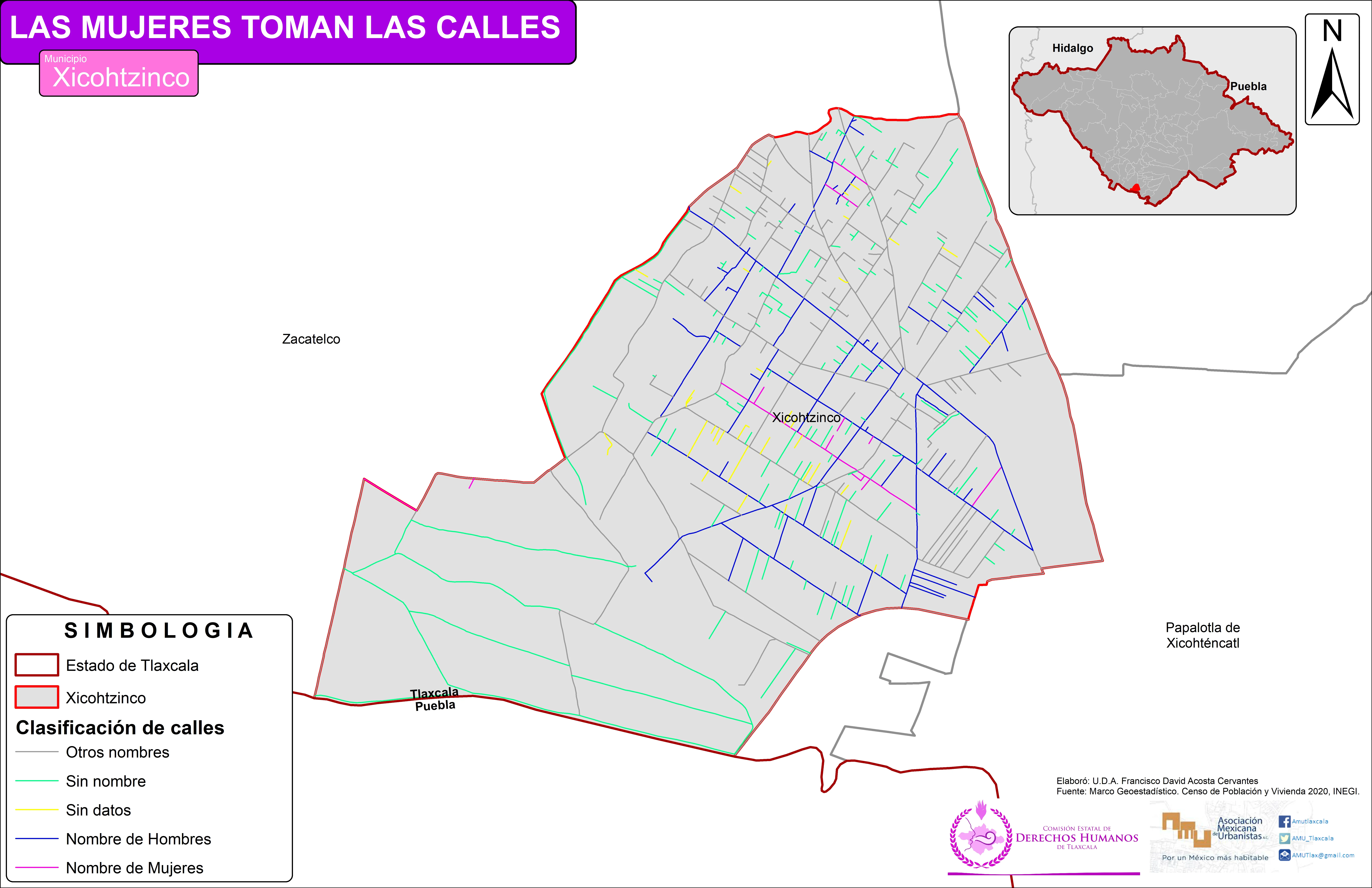 Mapa de Xicohtzinco