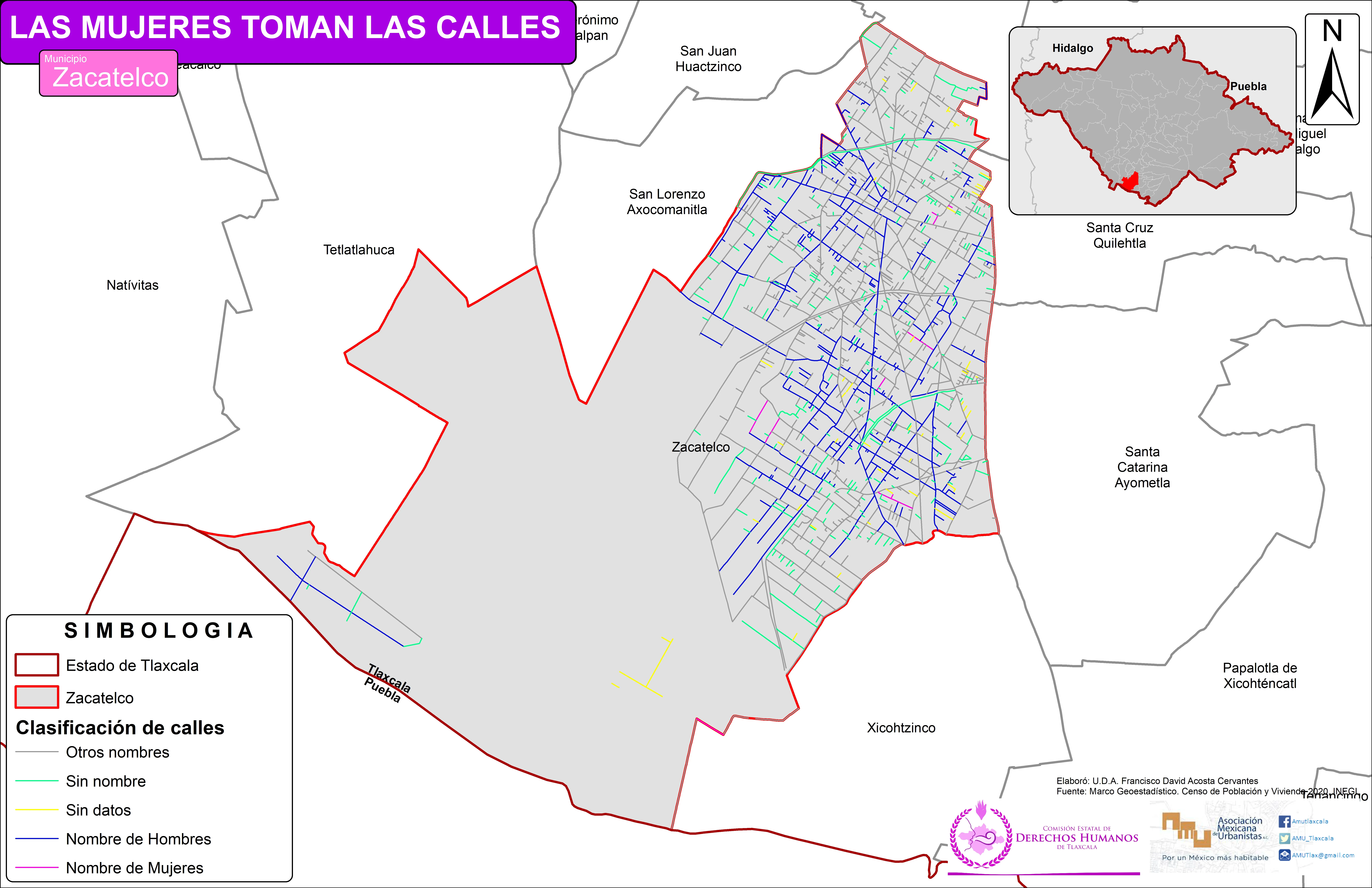 Mapa de Zacatelco